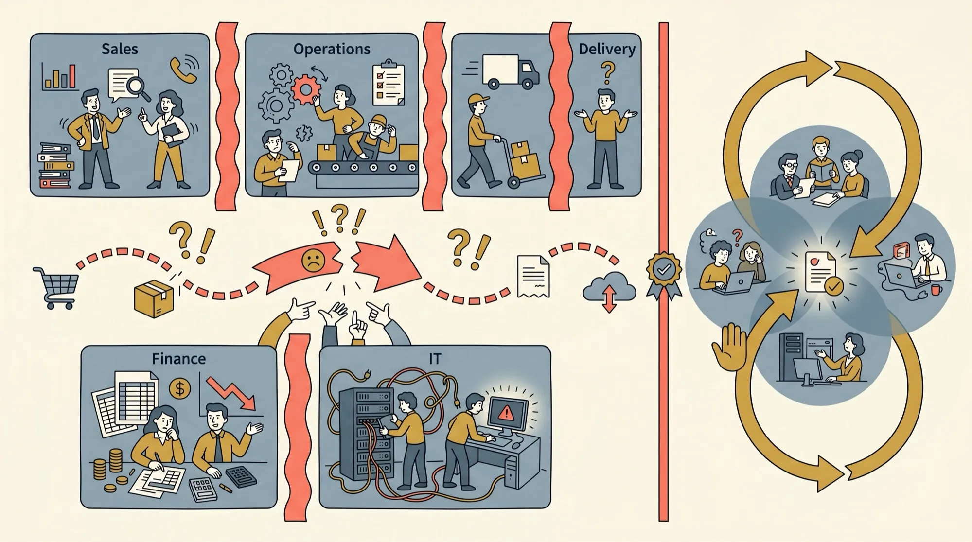 部门都很忙，但结果没人负责