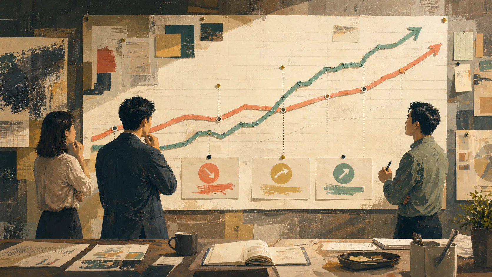 成本线和价值线需要放在同一张图里持续比较