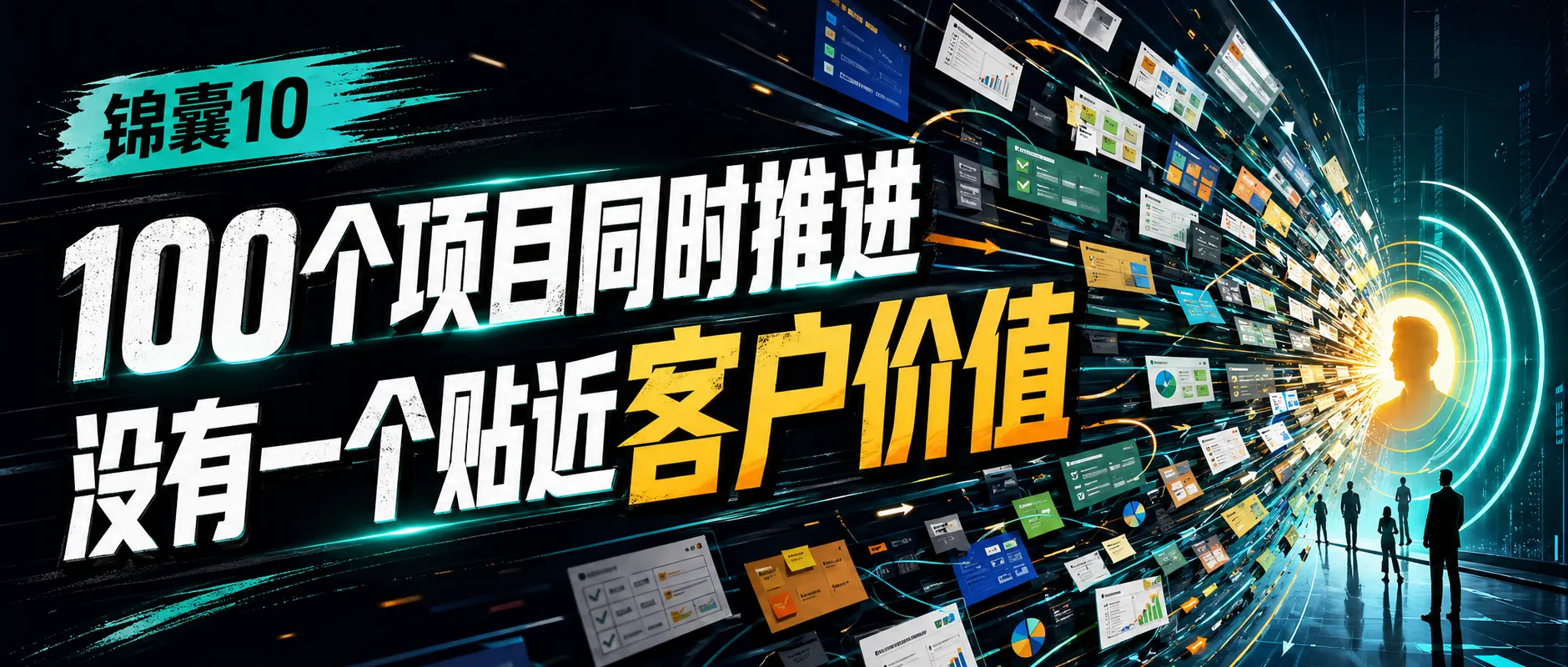企业最浪费的事：100个项目同时推进，没有一个跟客户价值相关封面
